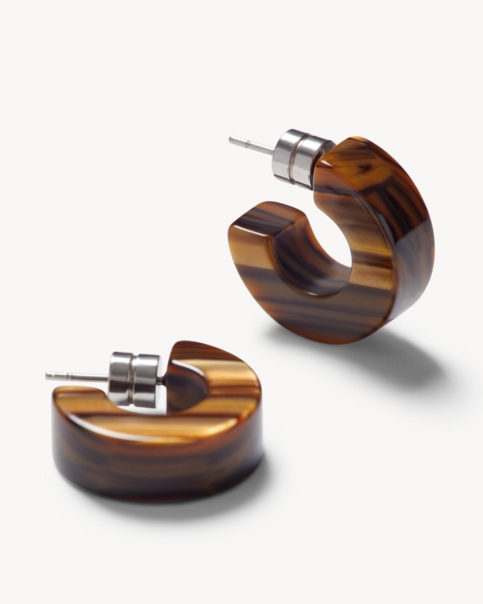 Muse Hoops in Tiger's Eye - MACHETE