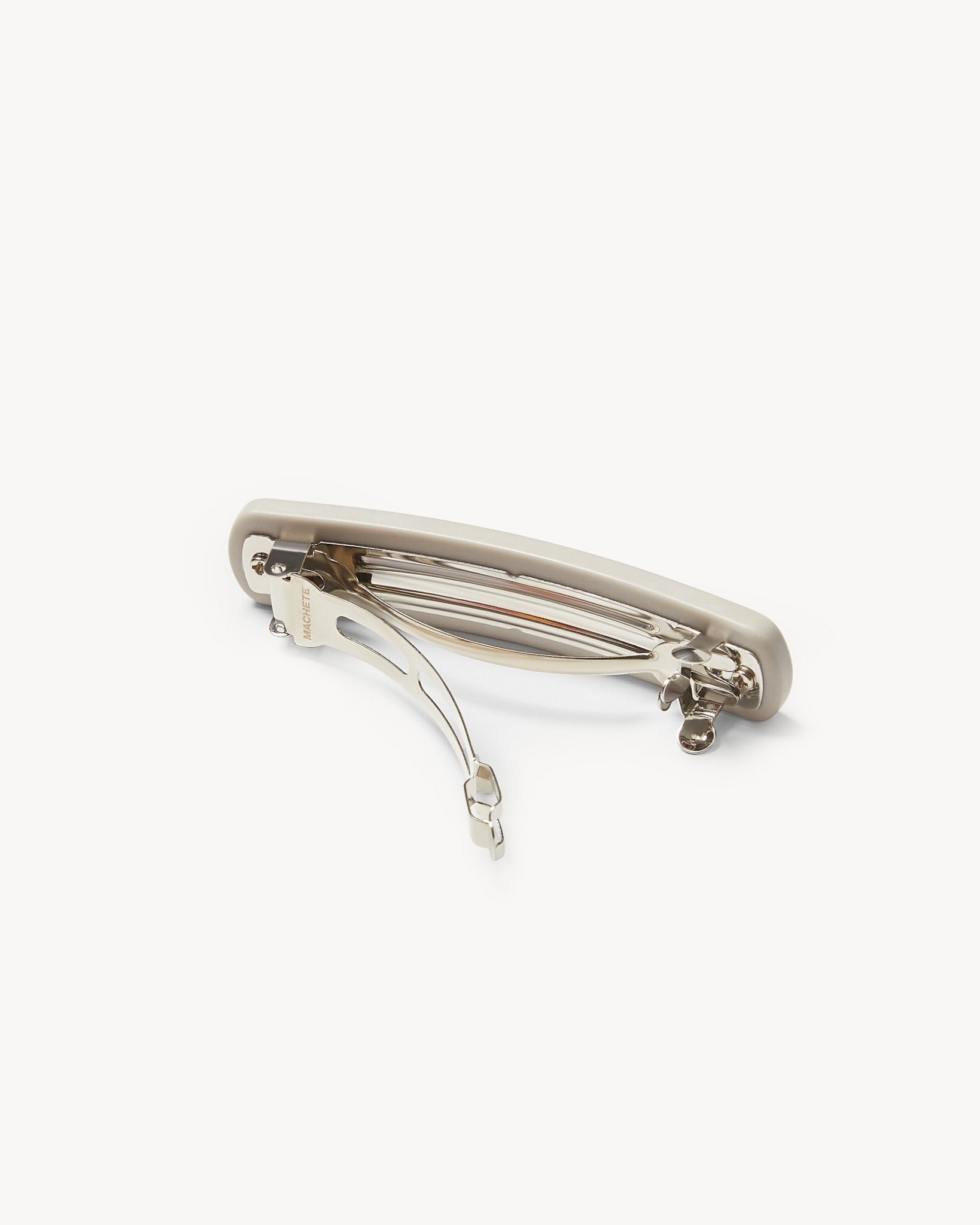 No. 3 Heirloom Barrette in Light Grey Matte - MACHETE