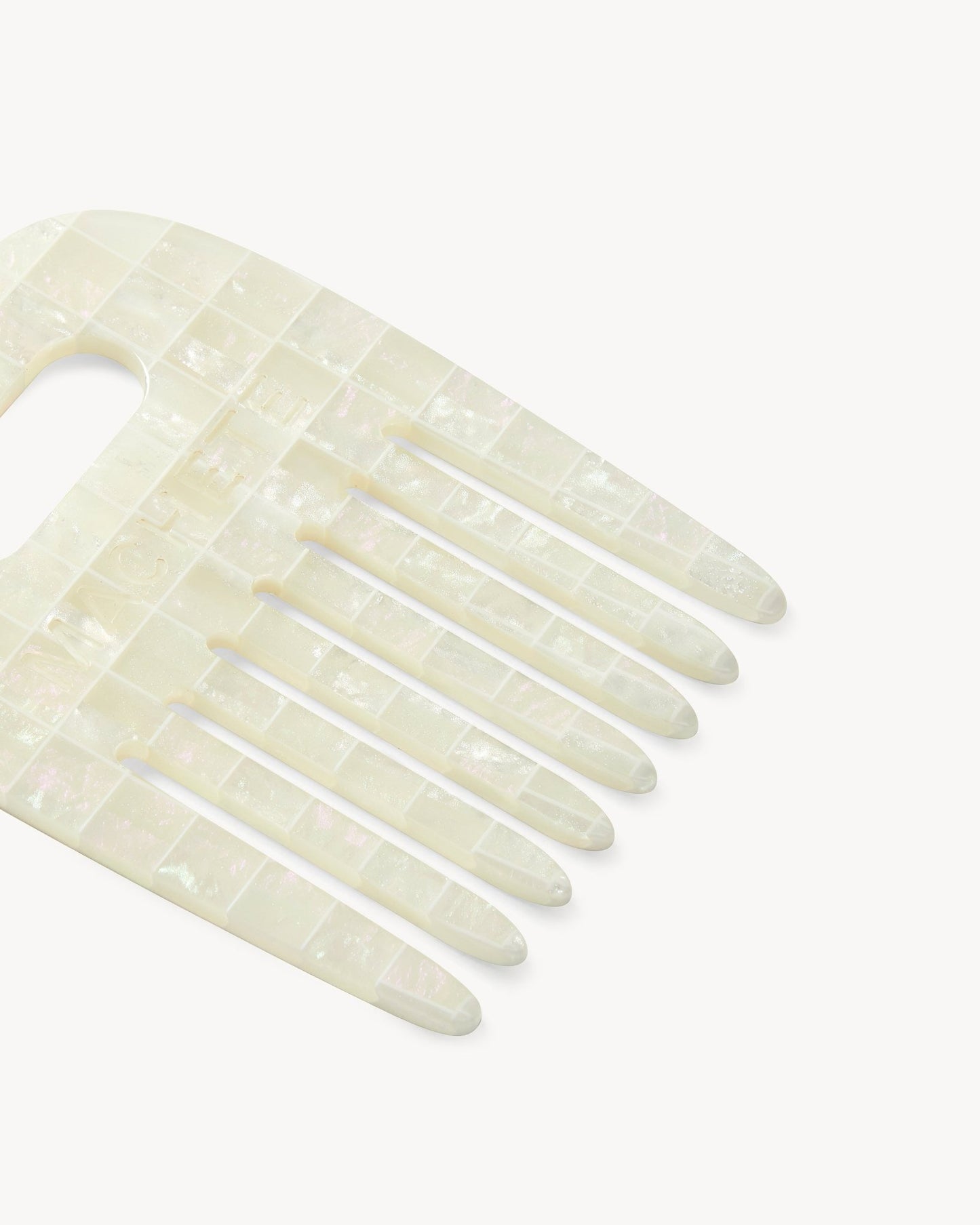 No. 4 Comb in Opalite Shell Checker - MACHETE