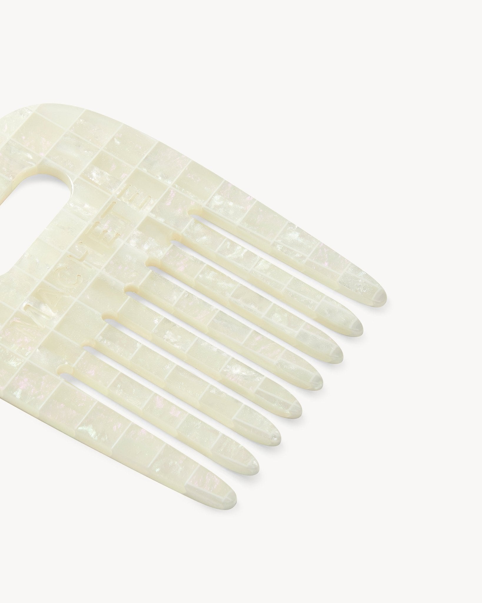 No. 4 Comb in Opalite Shell Checker - MACHETE