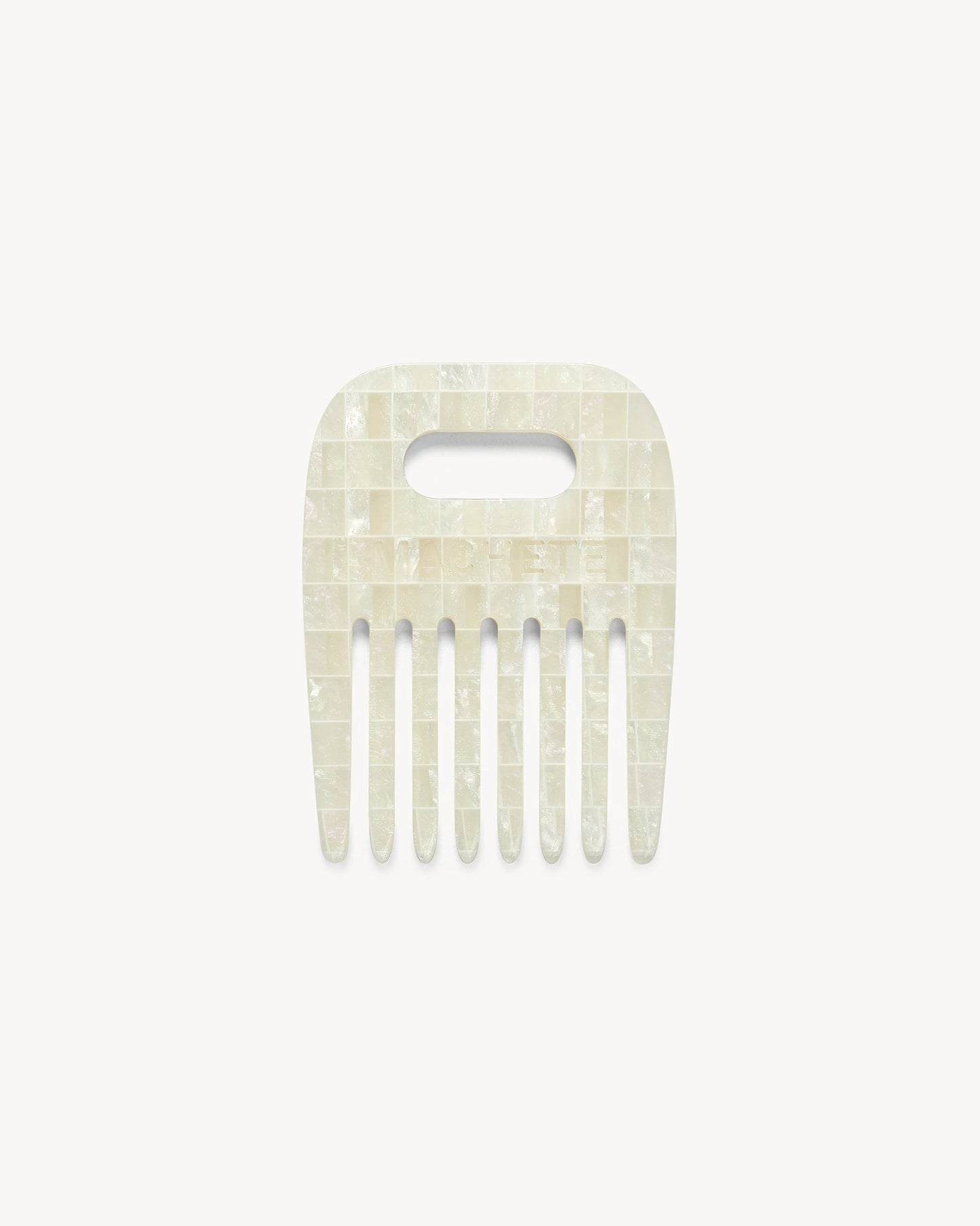 No. 4 Comb in Opalite Shell Checker - MACHETE