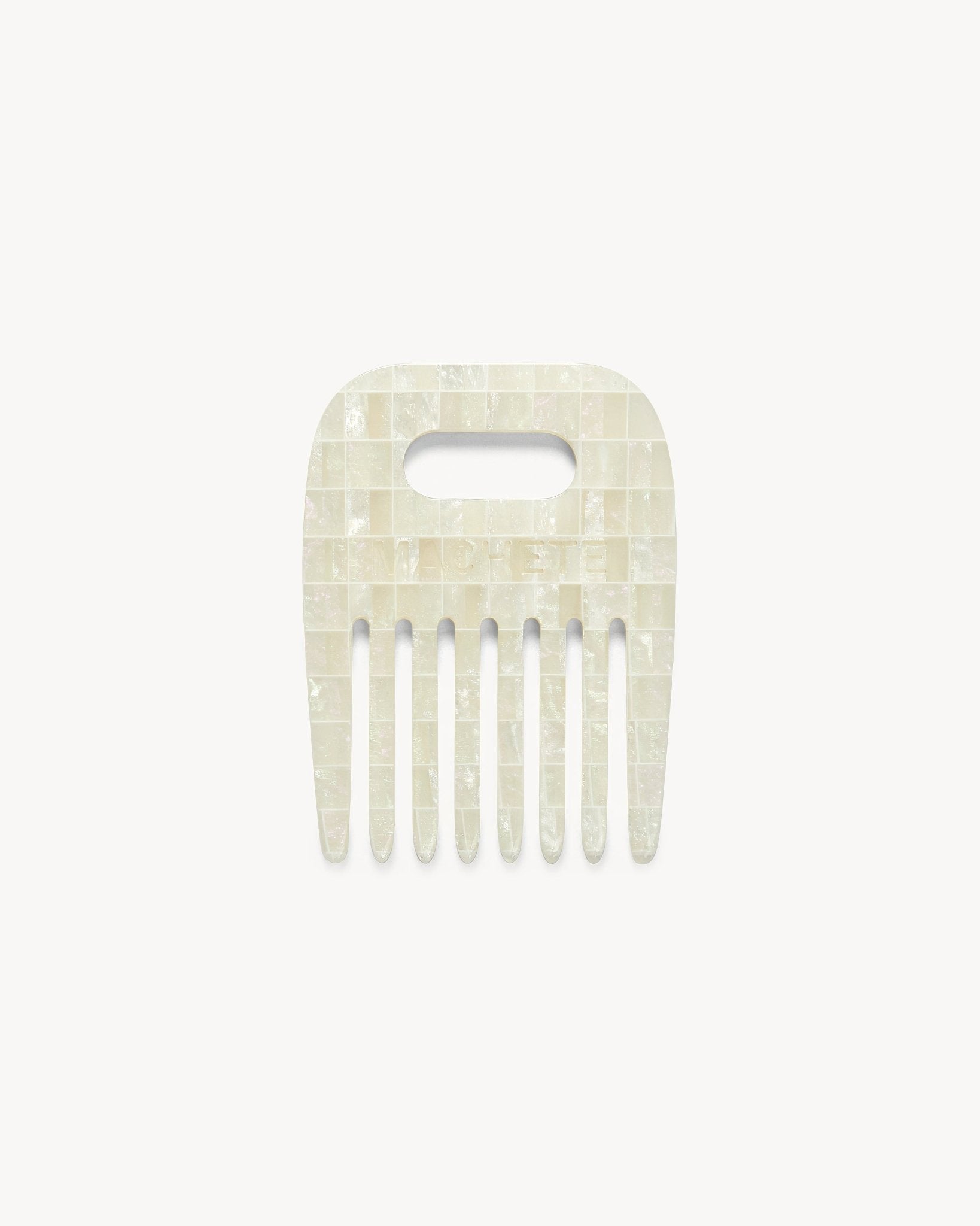 No. 4 Comb in Opalite Shell Checker - MACHETE