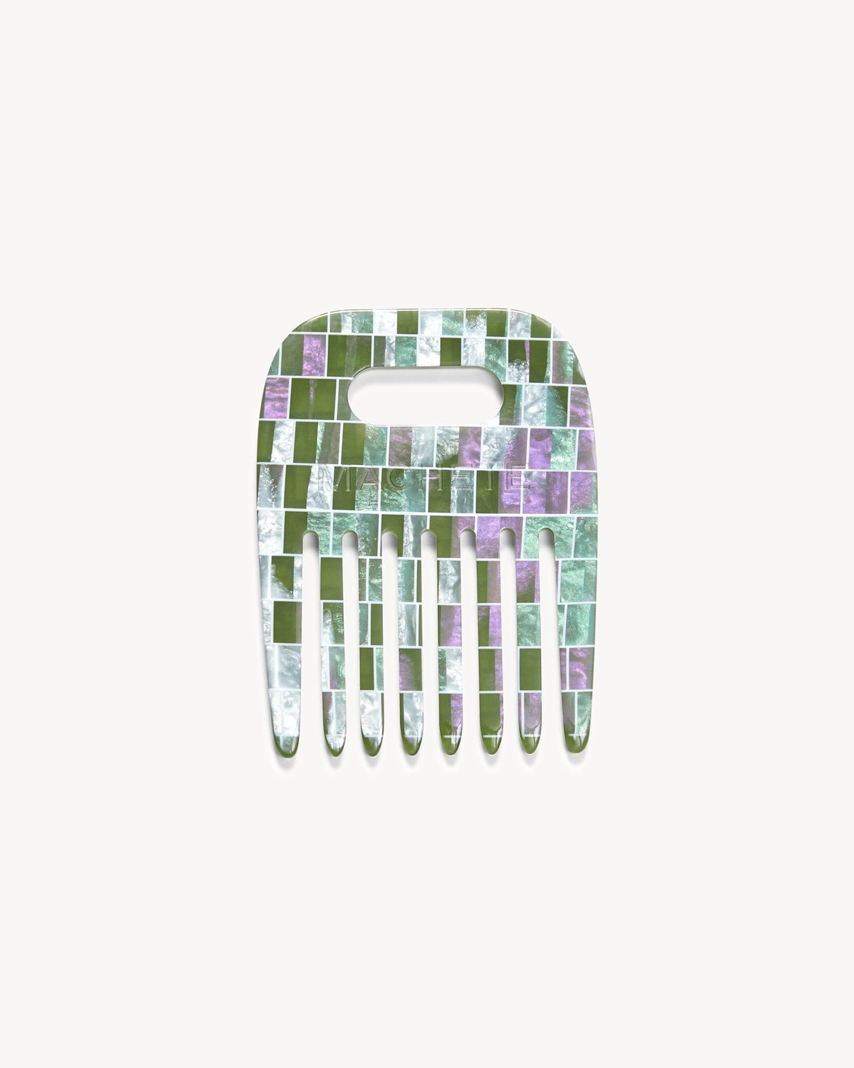 No. 4 Comb in Vert Shell Checker - MACHETE