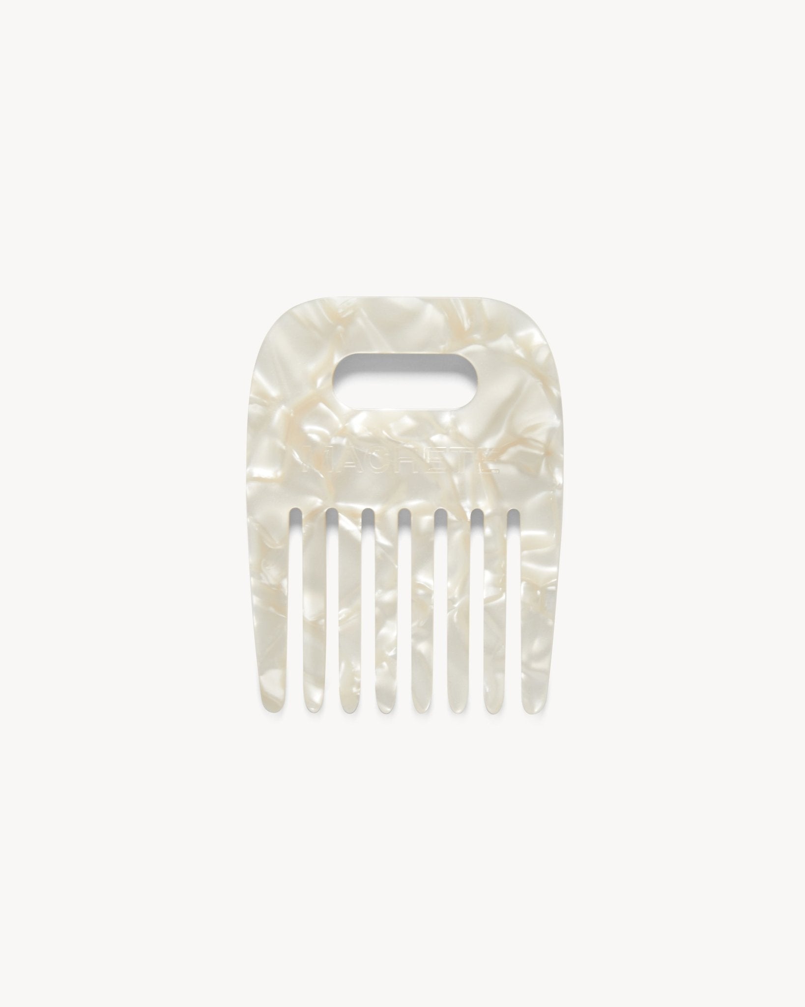 No. 4 Comb in White Shell - MACHETE