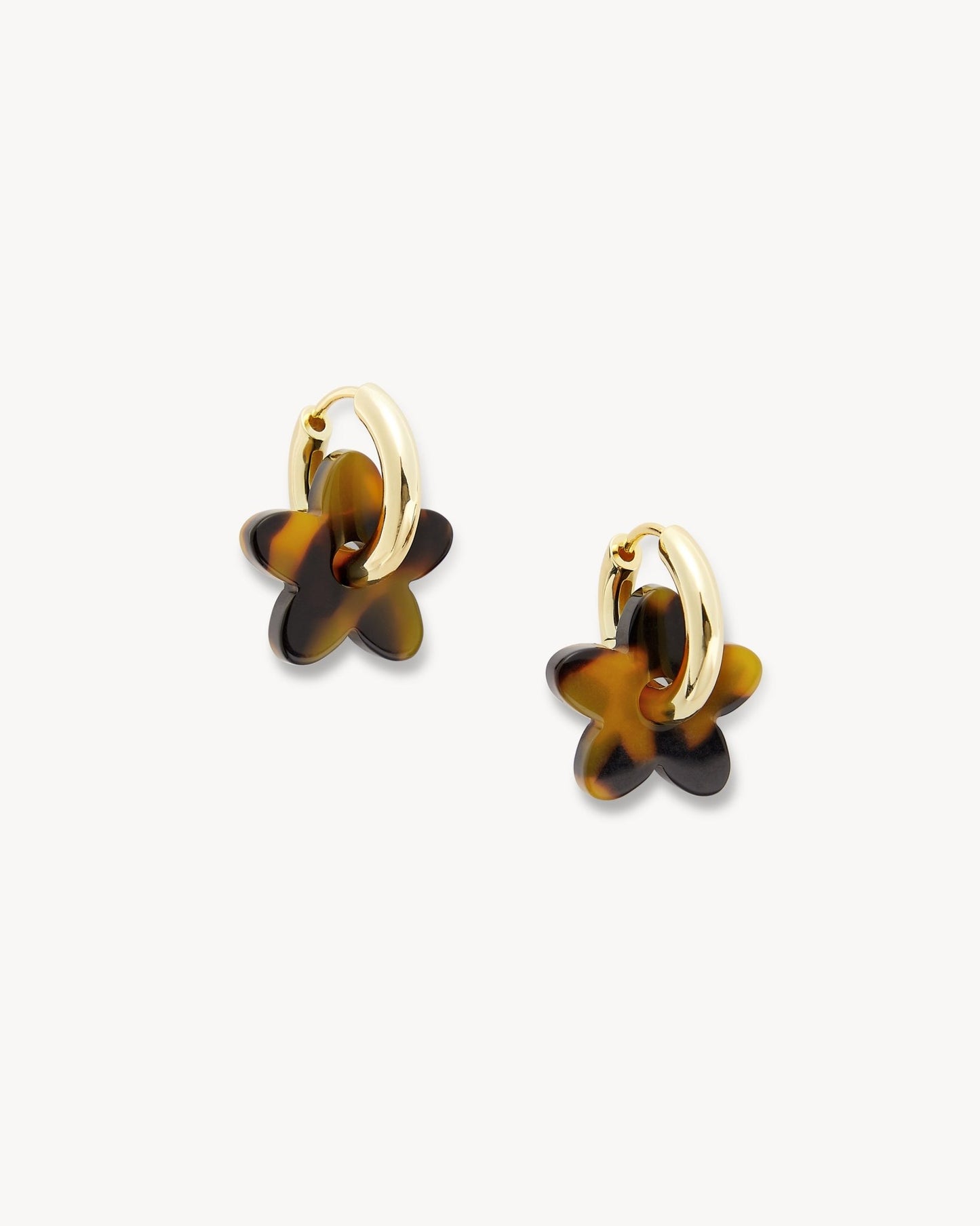 Petite Flower Charms in Classic Tortoise - MACHETE