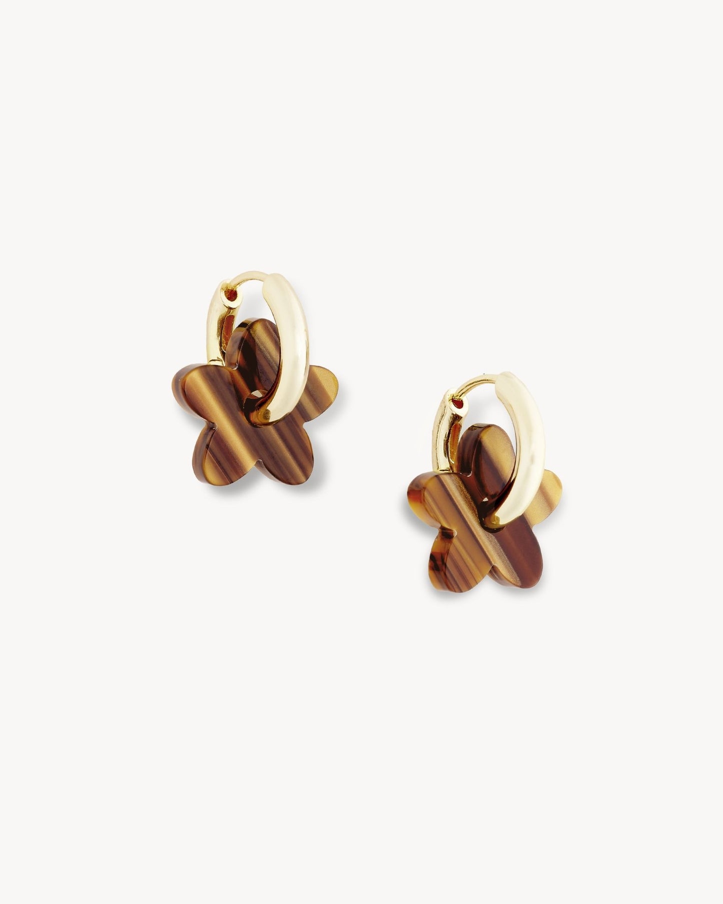Petite Flower Charms in Tiger's Eye - MACHETE