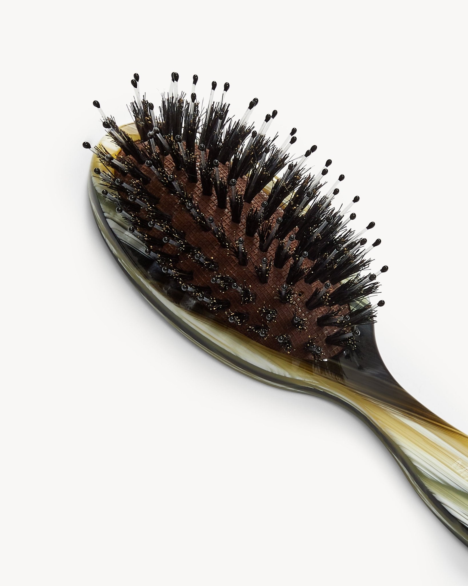 Petite Travel Hair Brush in Horn - MACHETE