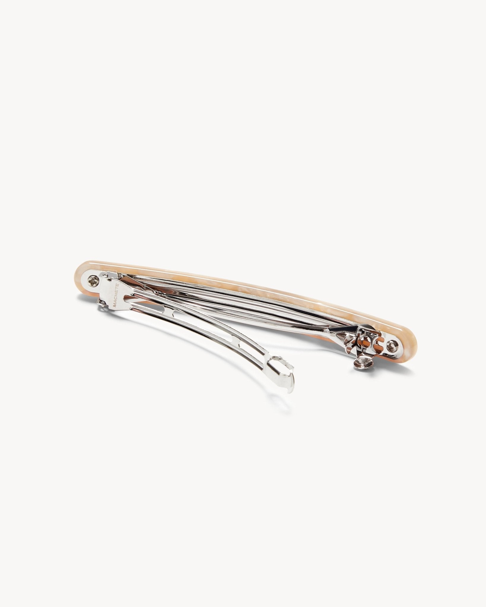 Slim Paris Barrette in Peach Shell - MACHETE
