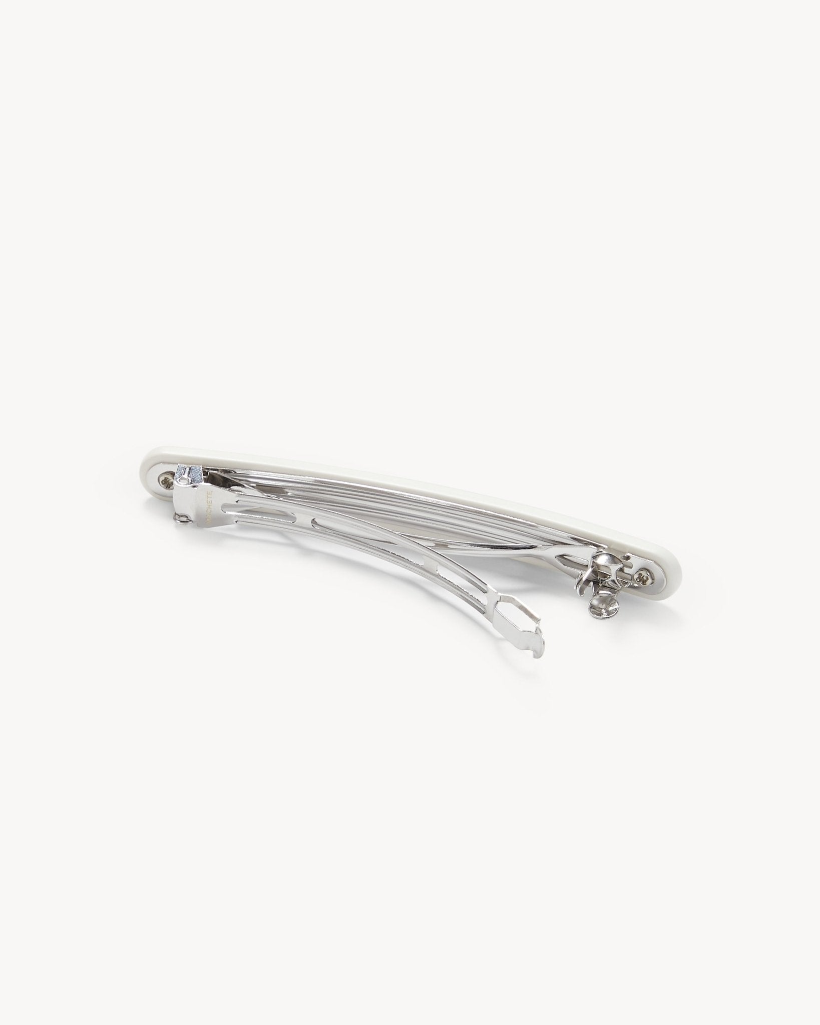 Slim Paris Barrette in White Matte - MACHETE