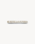 Slim Paris Barrette in White Shell