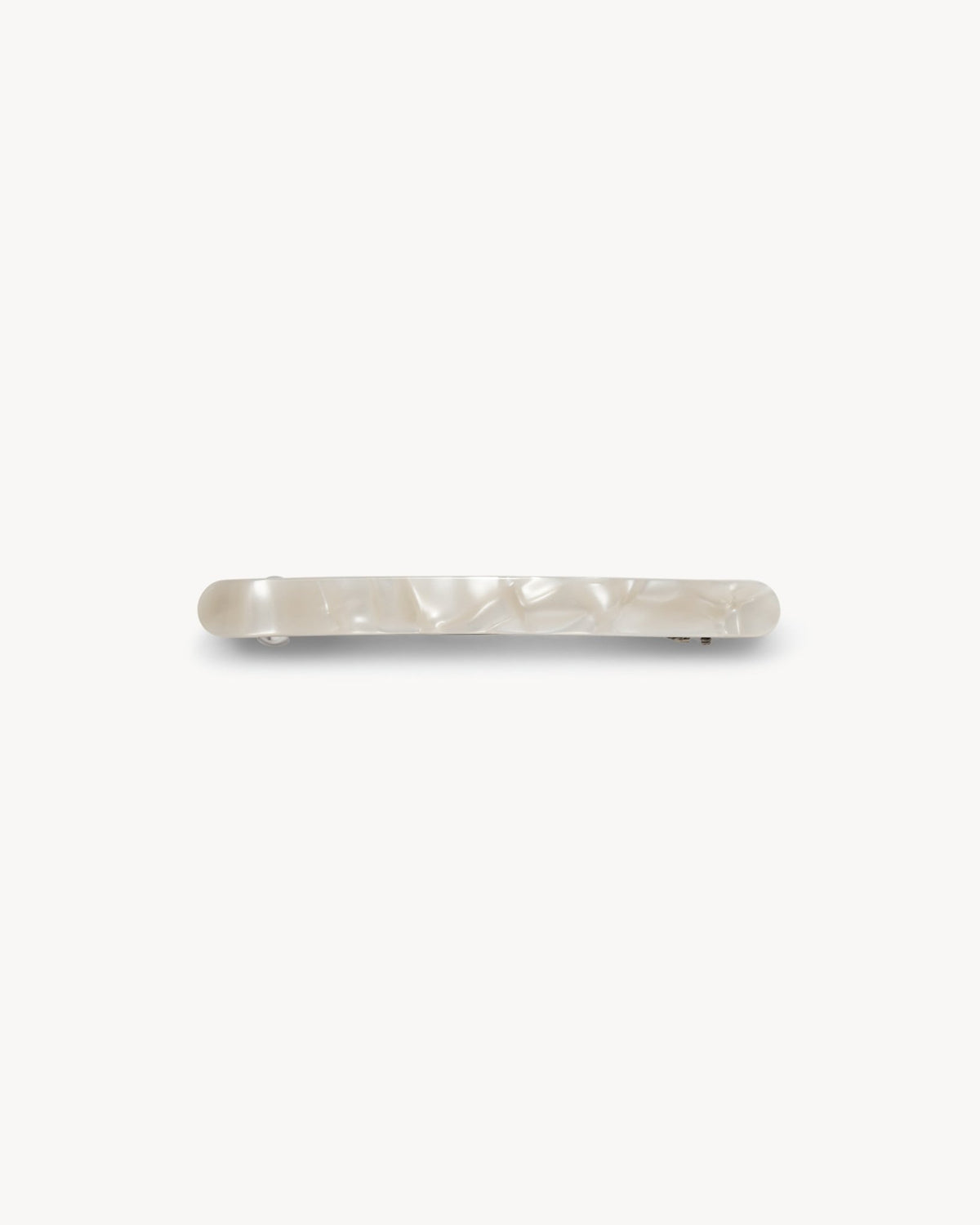 Slim Paris Barrette in White Shell - MACHETE