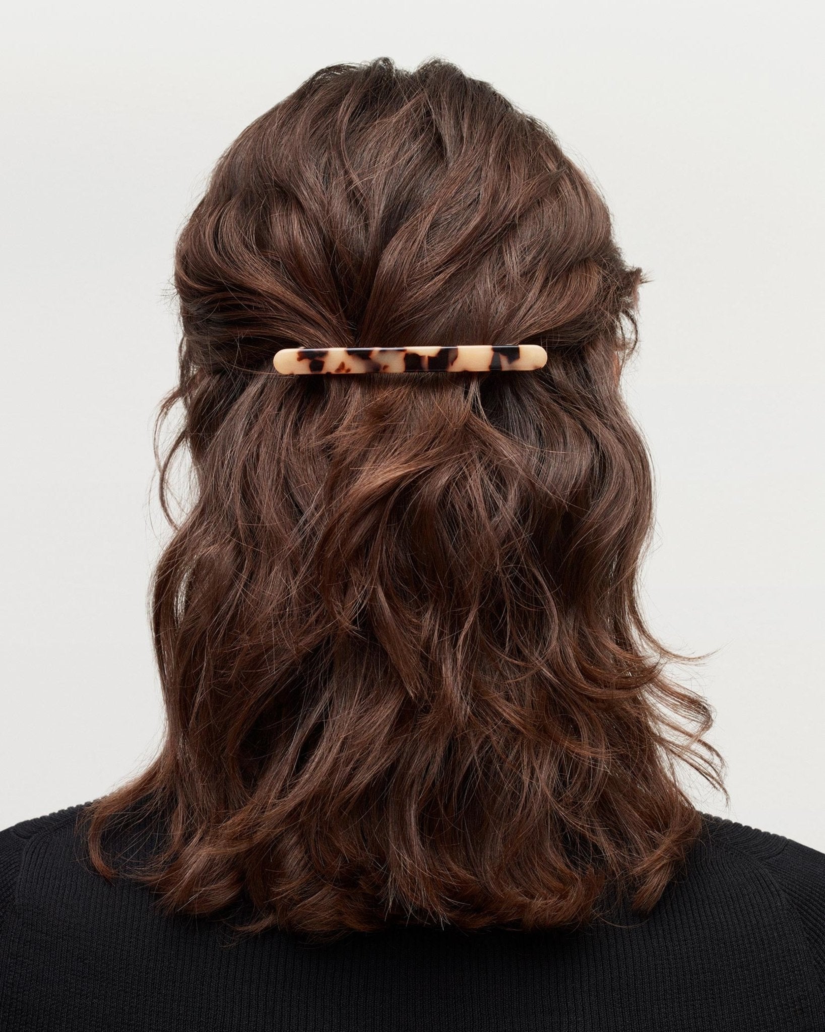 Slim Paris Barrette in White Shell - MACHETE