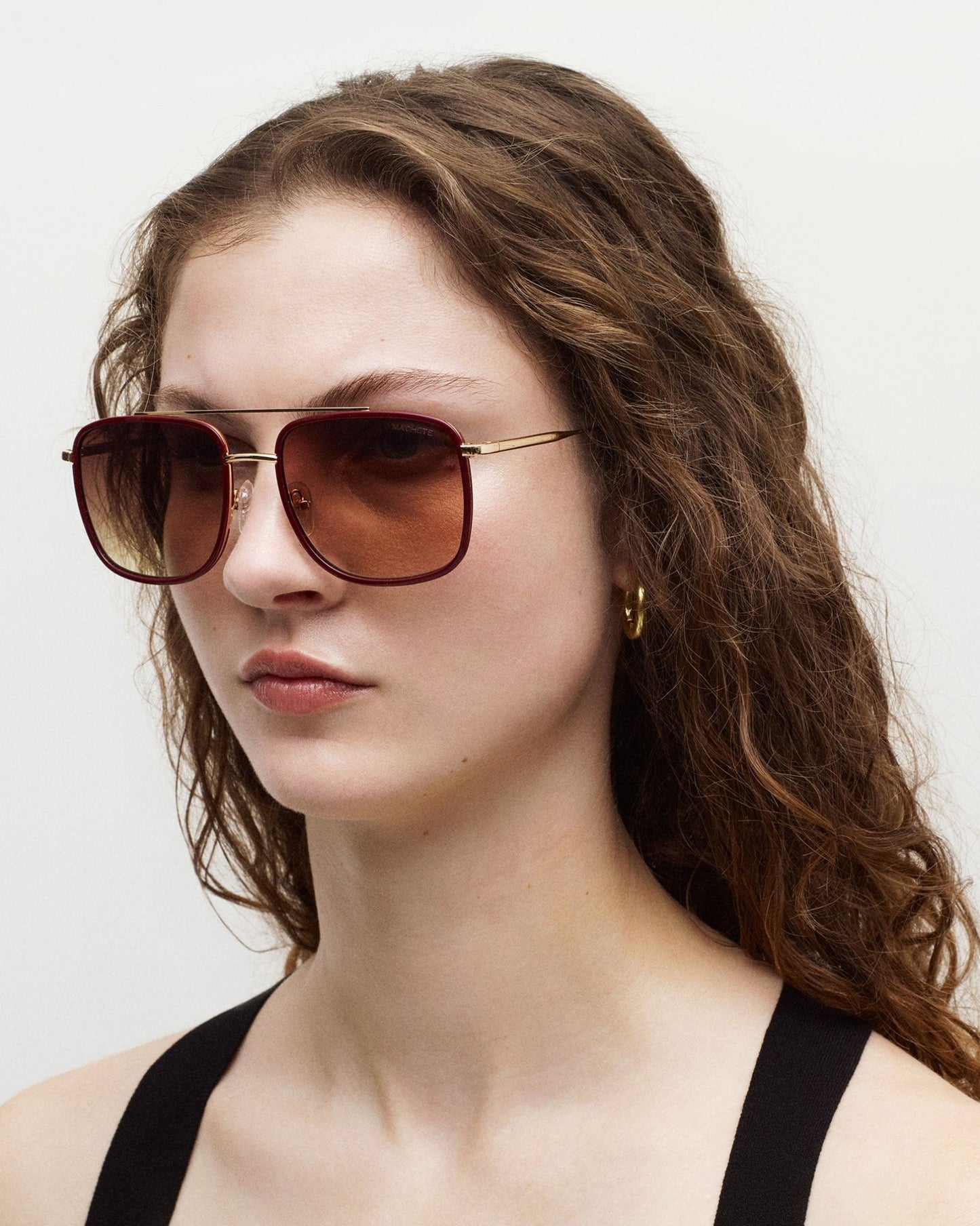 Amelia Sunglasses in Oxblood - MACHETE