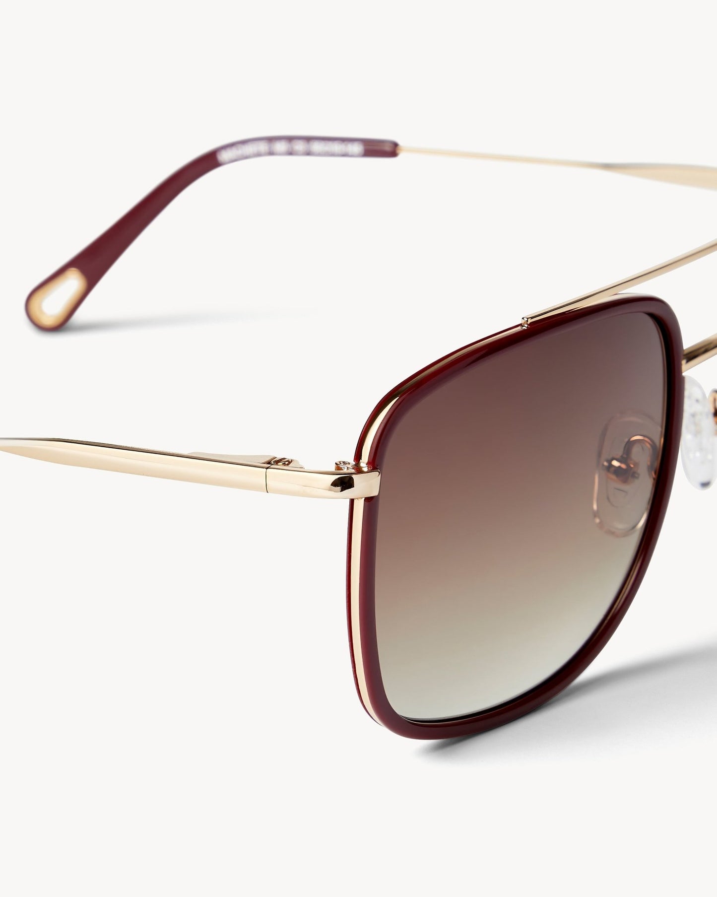 Amelia Sunglasses in Oxblood - MACHETE