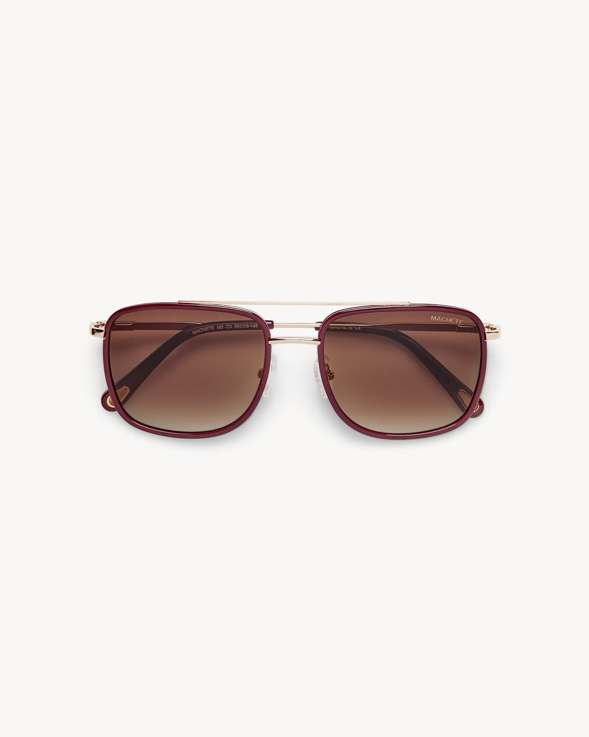 Amelia Sunglasses in Oxblood - MACHETE