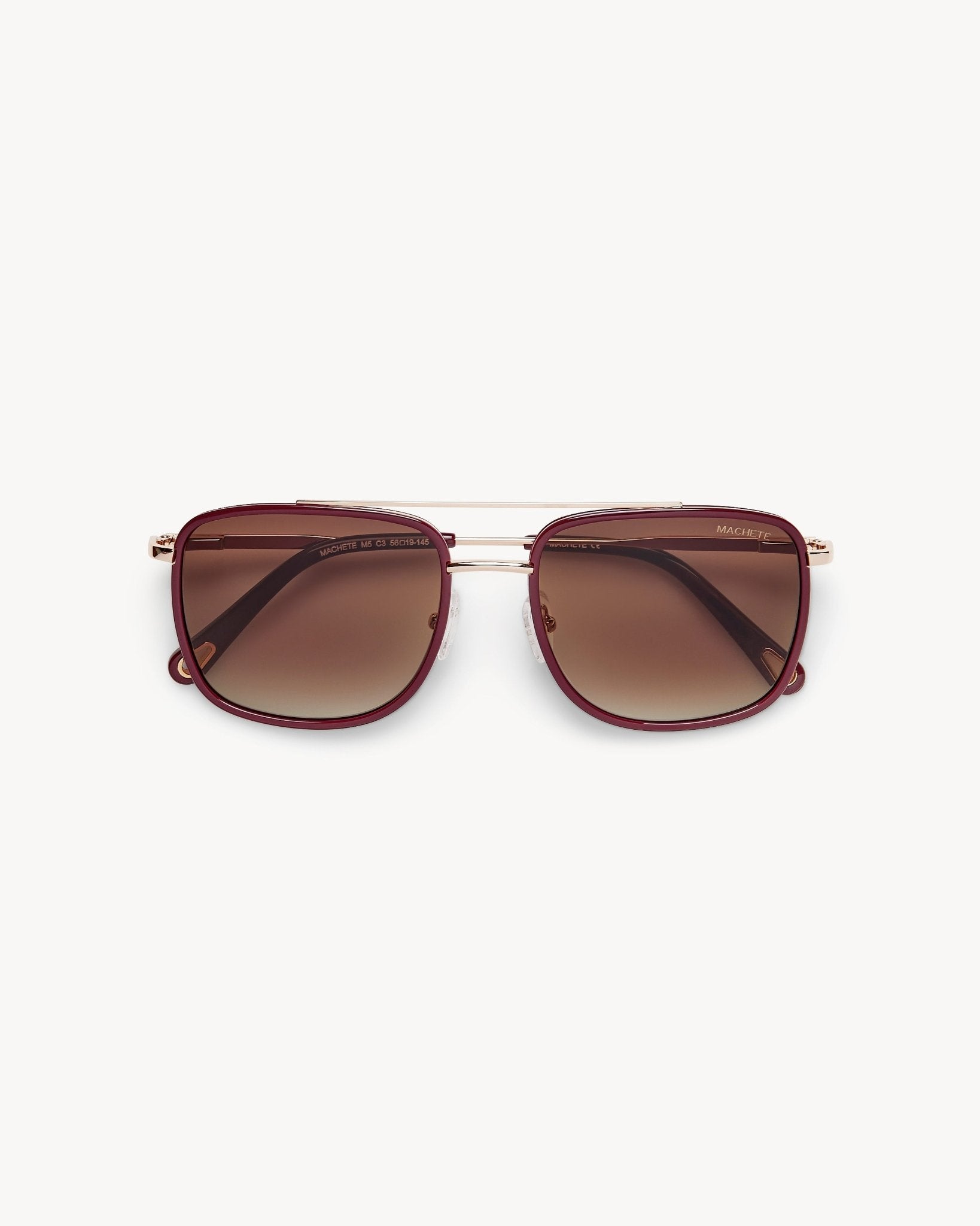 Amelia Sunglasses in Oxblood - MACHETE