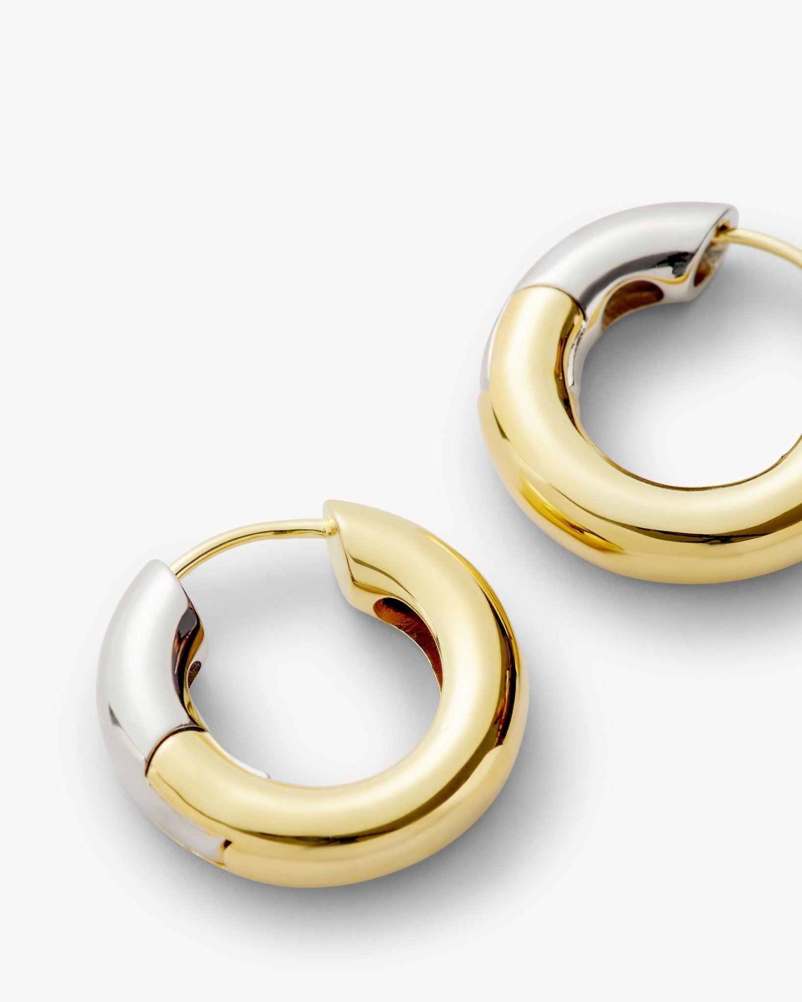 Baby Chunky Hoops in 3/4 Gold - MACHETE