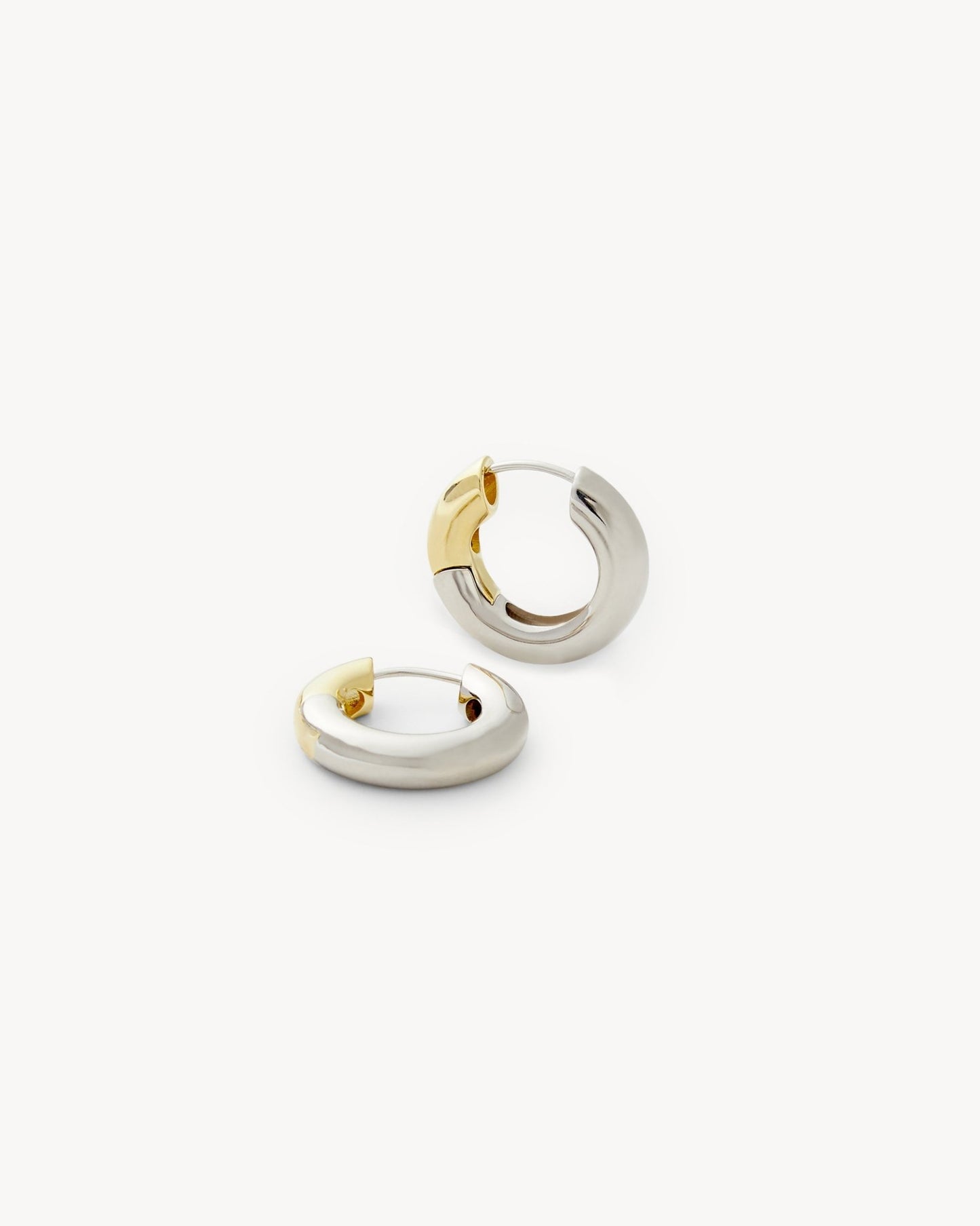 Baby Chunky Hoops in 3/4 Silver - MACHETE