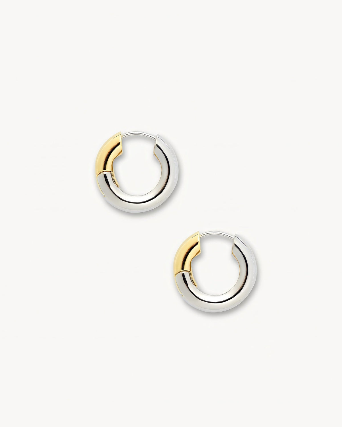 Baby Chunky Hoops in 3/4 Silver - MACHETE