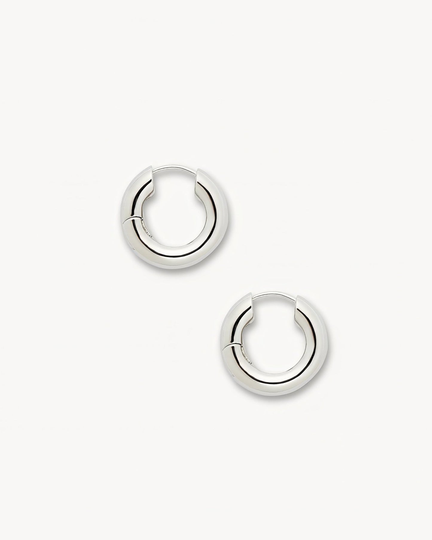 Baby Chunky Hoops in Silver - MACHETE