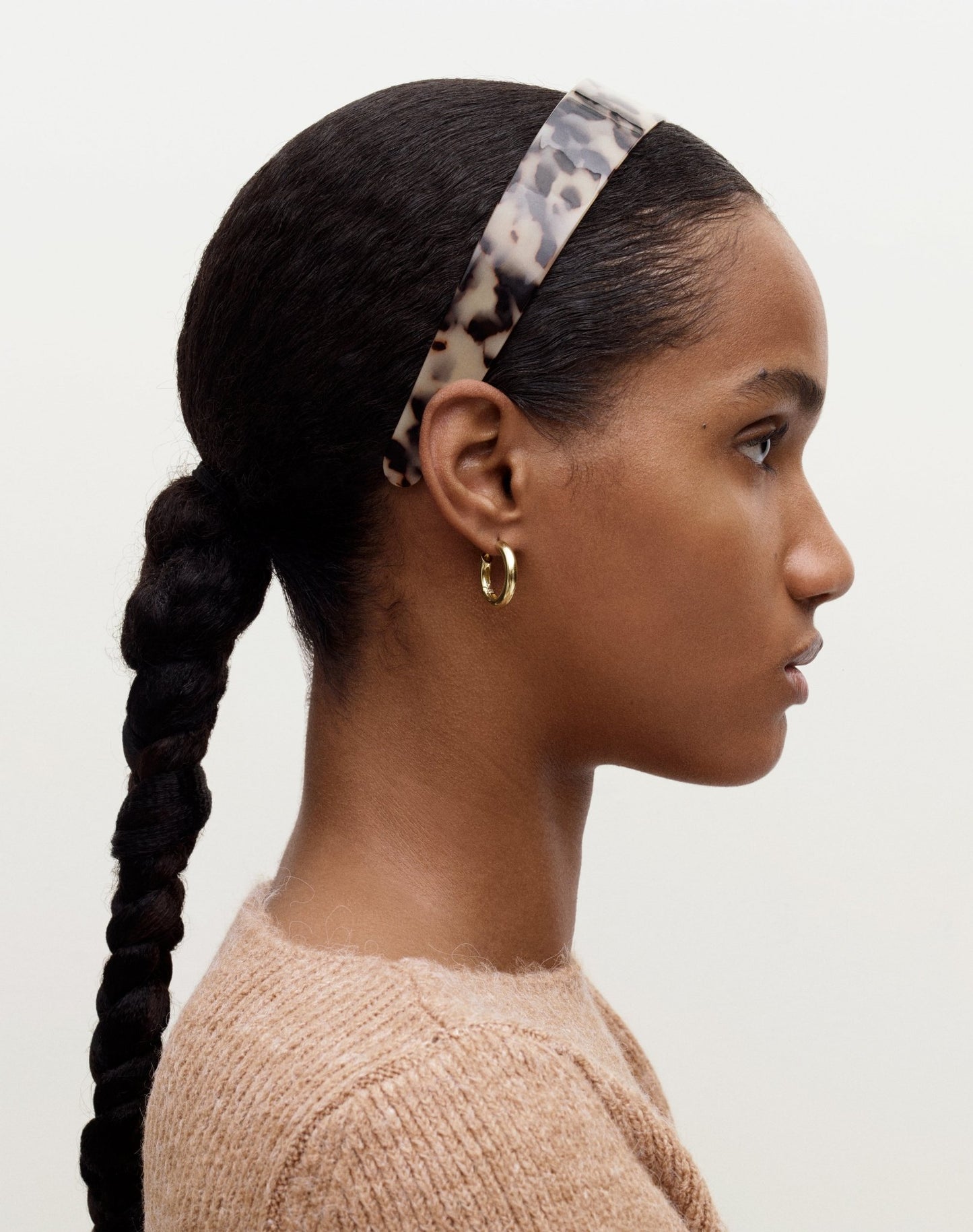 Baby Wavy Hinge Hoops in 3/4 Silver - MACHETE
