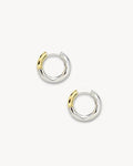 Petite Wavy Hoops in 3/4 Silver