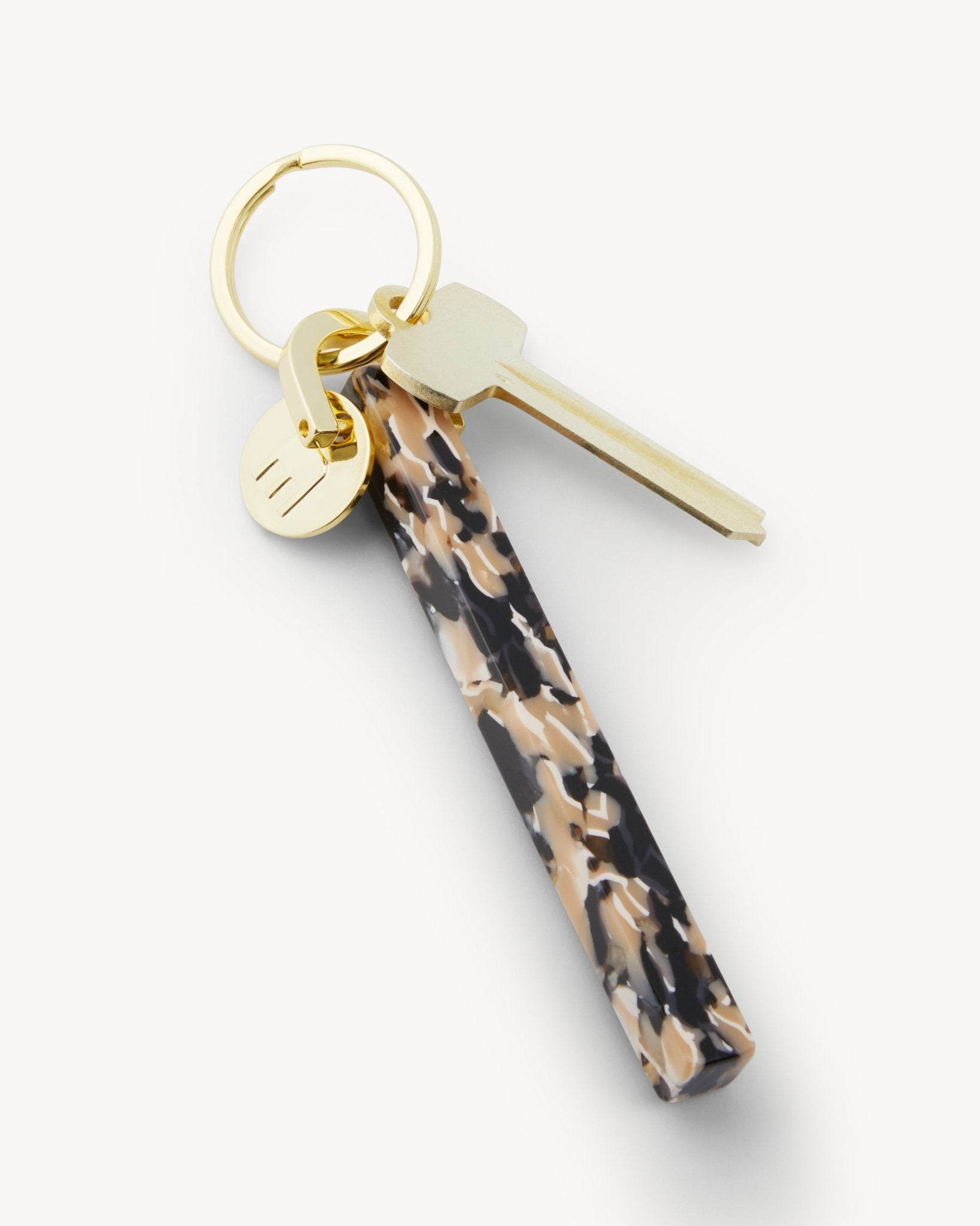 Bar Keychain in Abalone - Gold - MACHETE