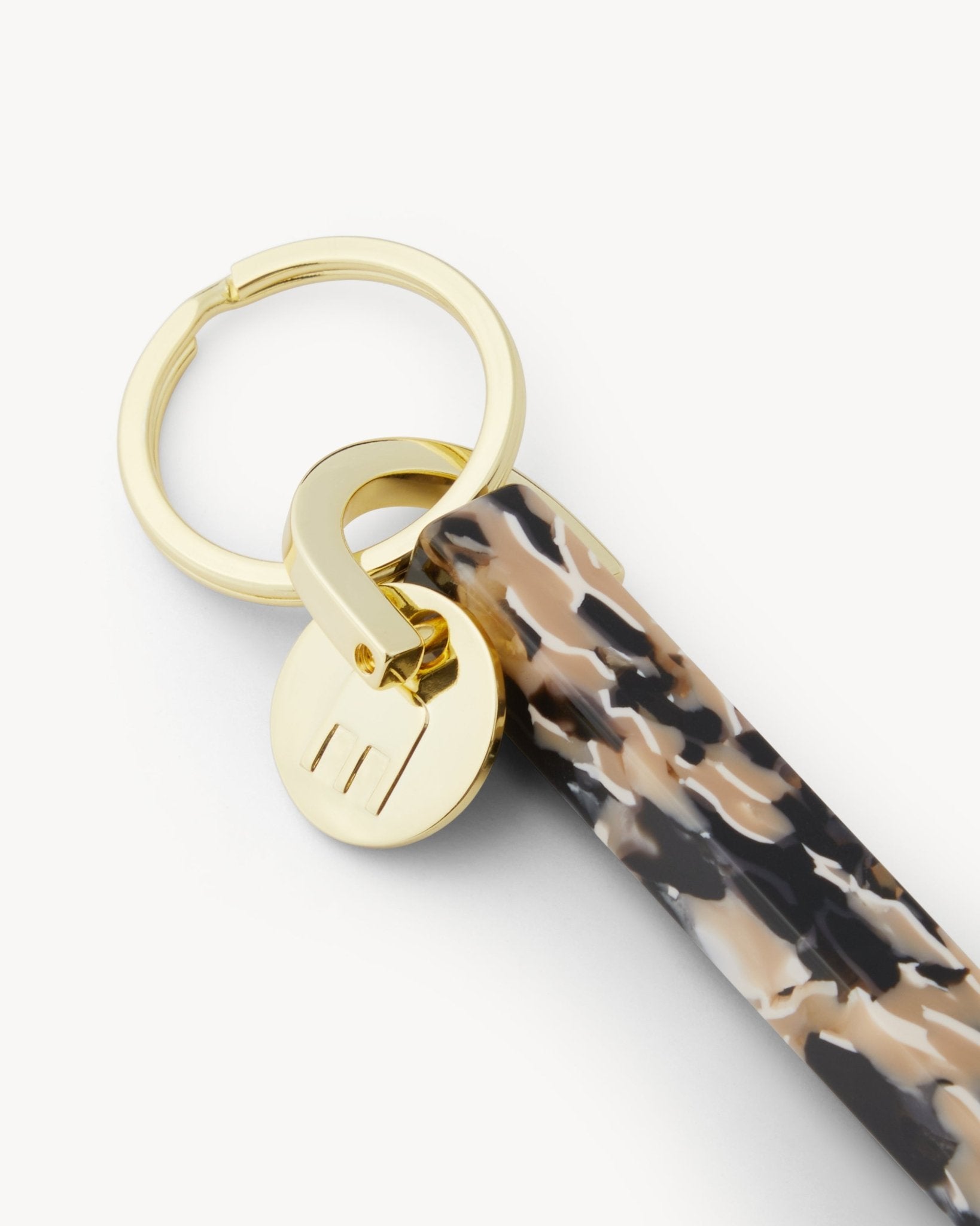 Bar Keychain in Abalone - Gold - MACHETE