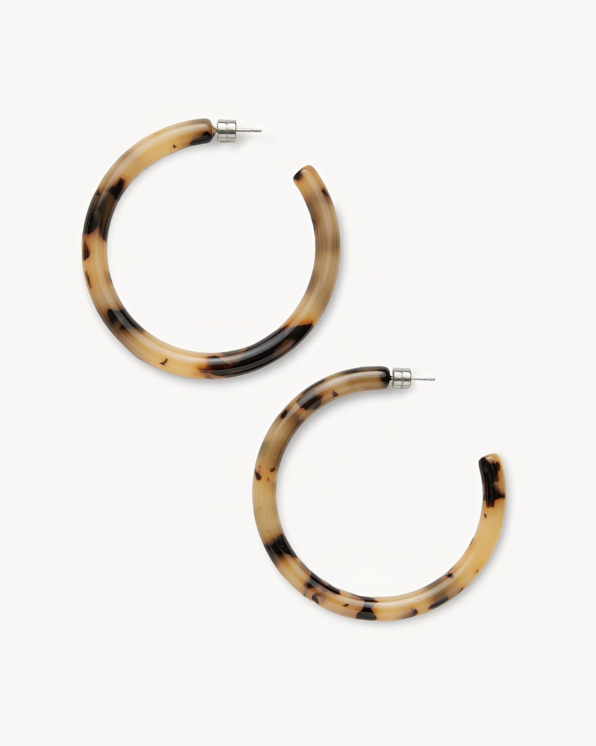 Bold Hoops in Blonde Tortoise - MACHETE