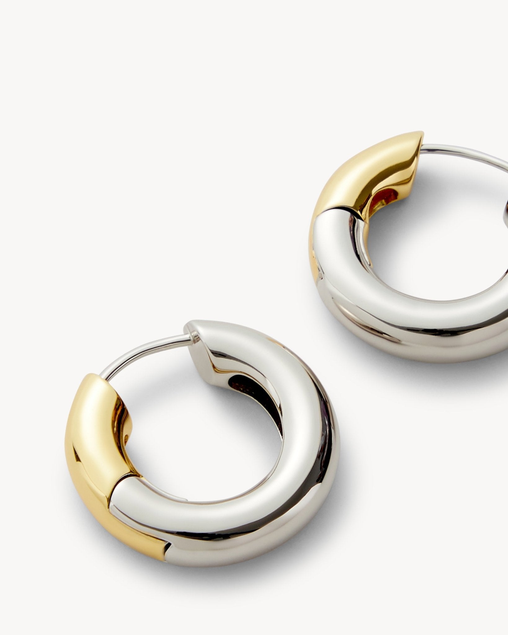 Chunky Hoops in 3/4 Silver - MACHETE