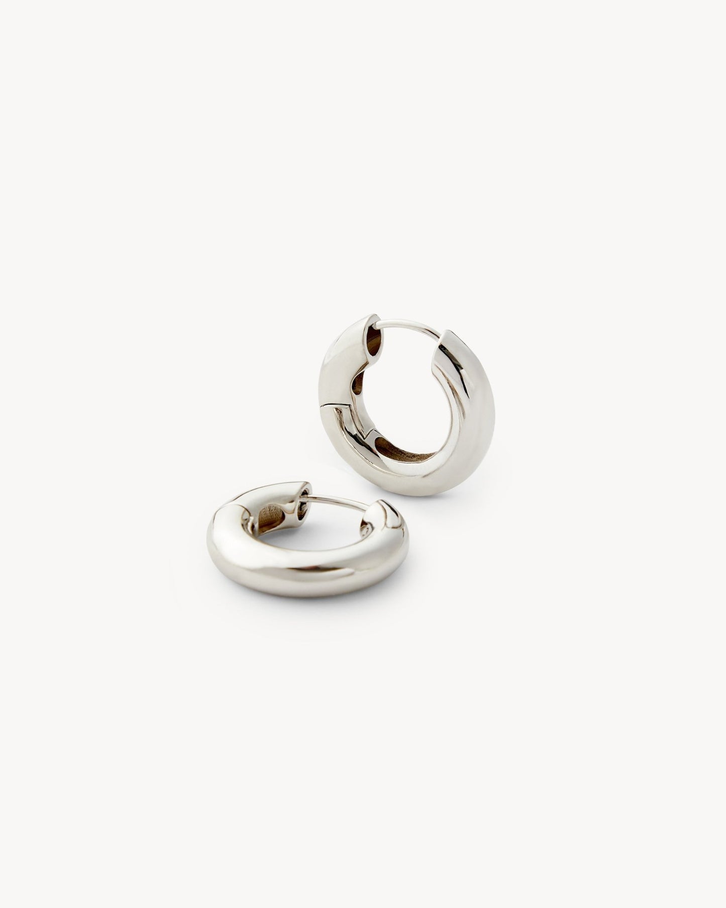 Chunky Hoops in Silver - MACHETE