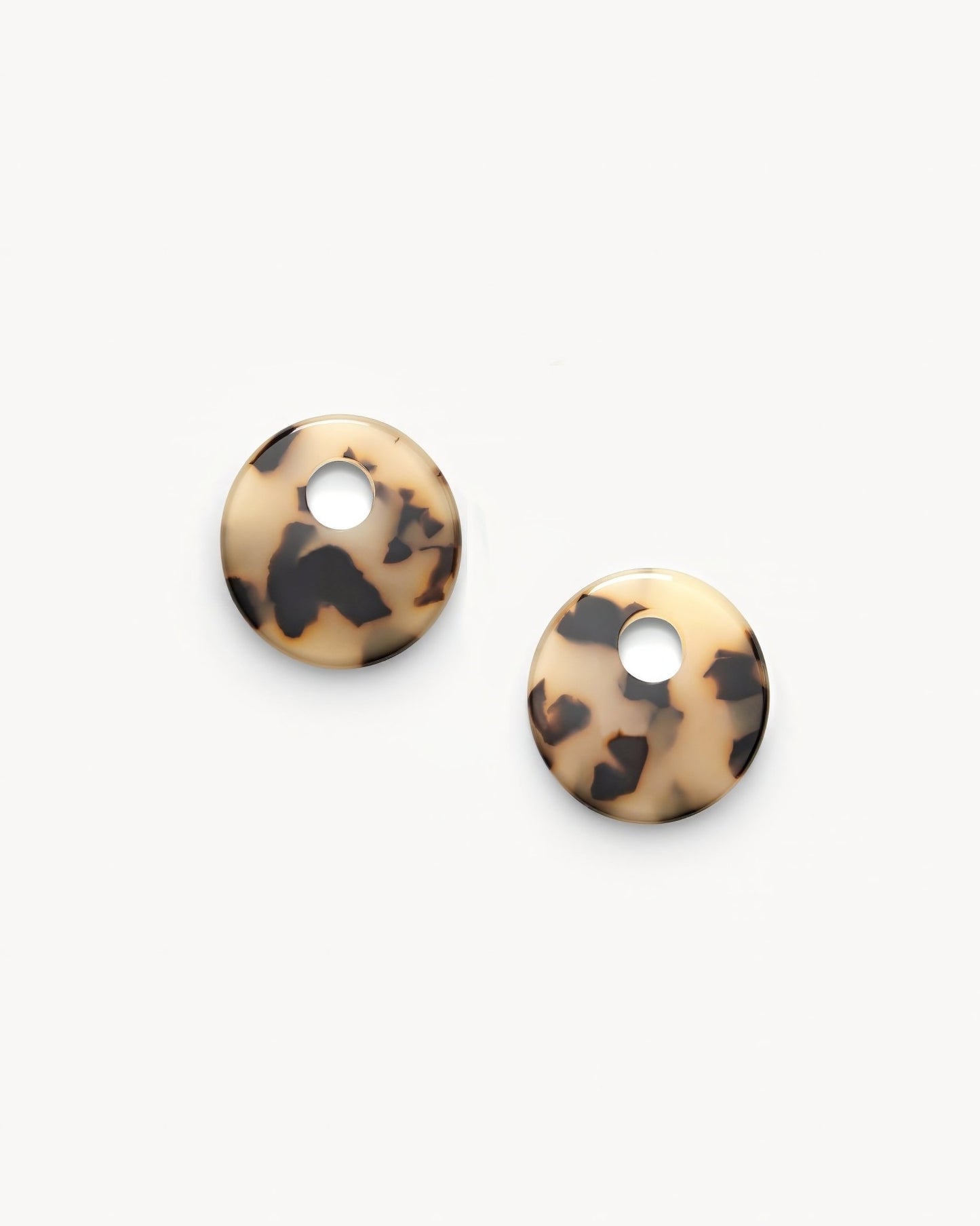 Disc Earring Charms in Blonde Tortoise