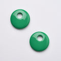 Chunky Disc Charms in Bright Green