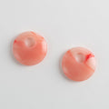 Chunky Disc Charms in Bright Pink