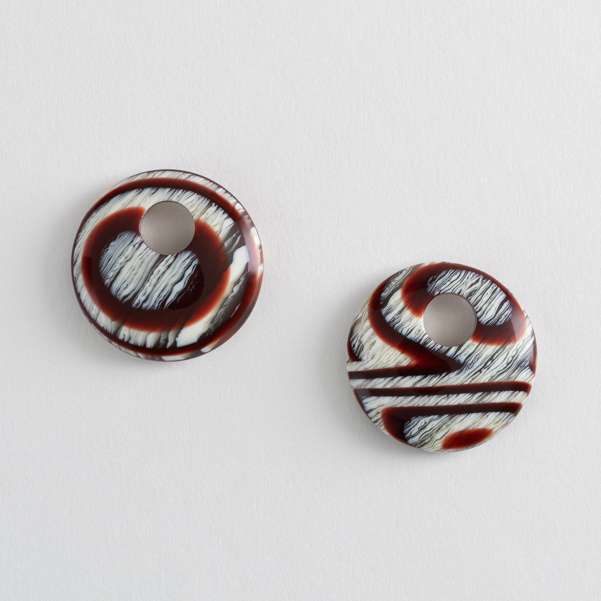 Disc Earring Charms in Canyon Brown