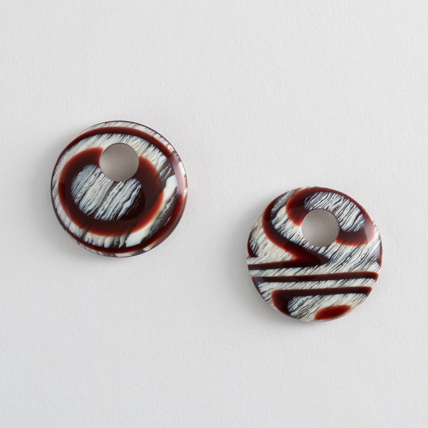 Disc Earring Charms in Canyon Brown