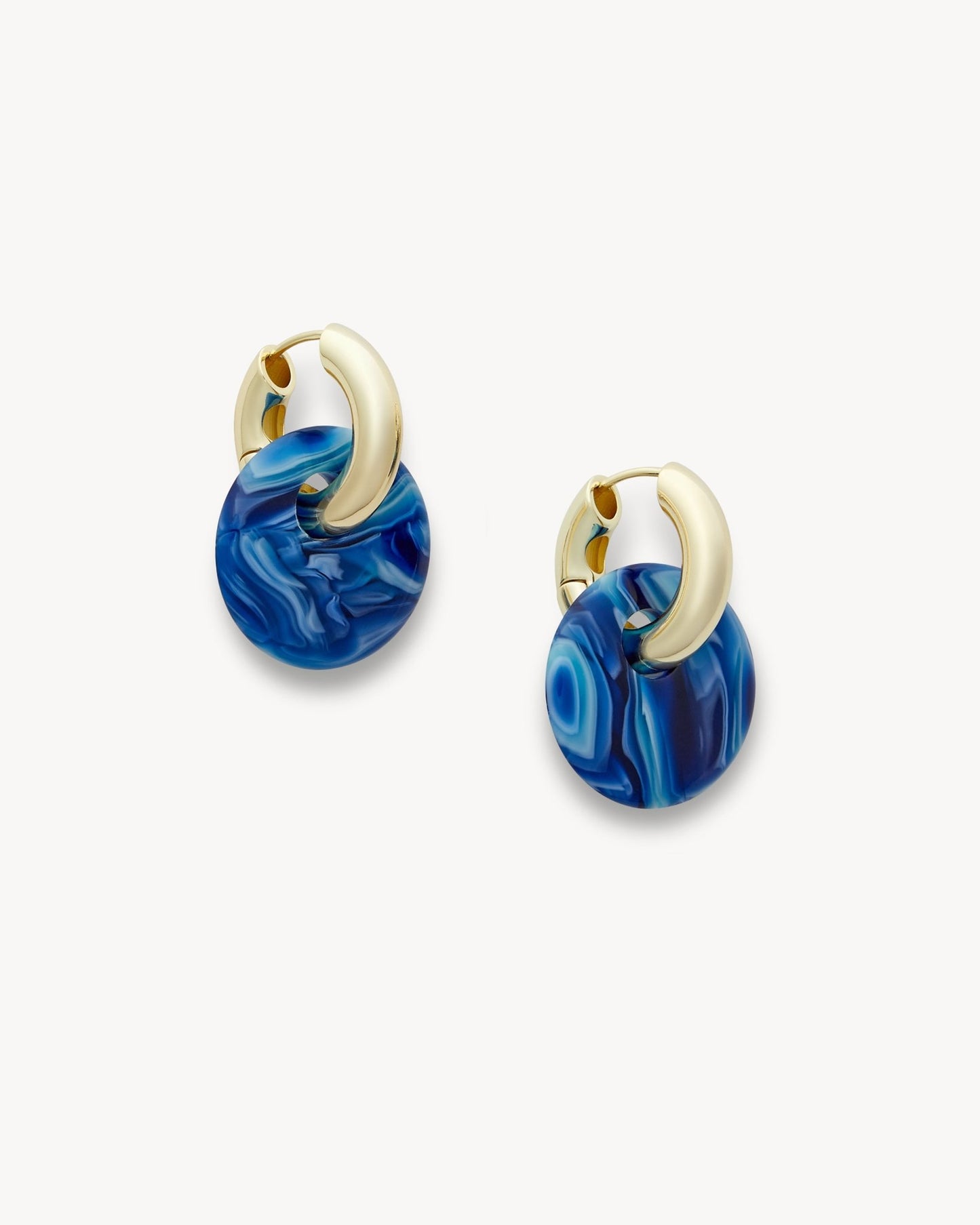 Disc Earring Charms in Capri