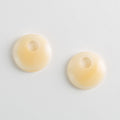 Chunky Disc Charms in Cream Dot