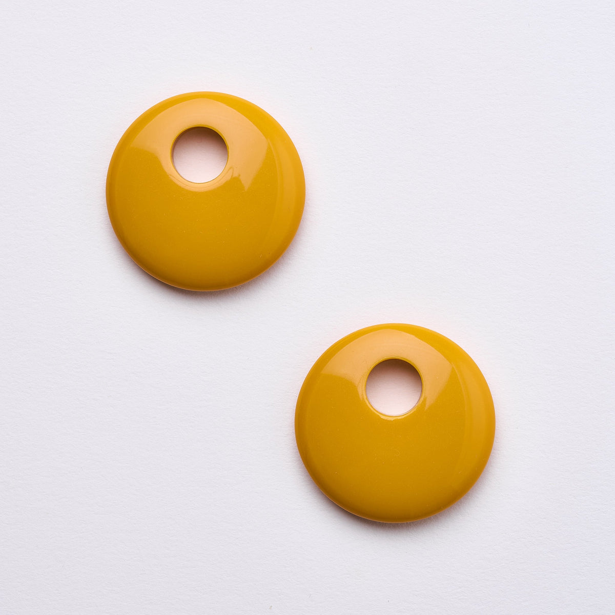 Disc Earring Charms in Ochre