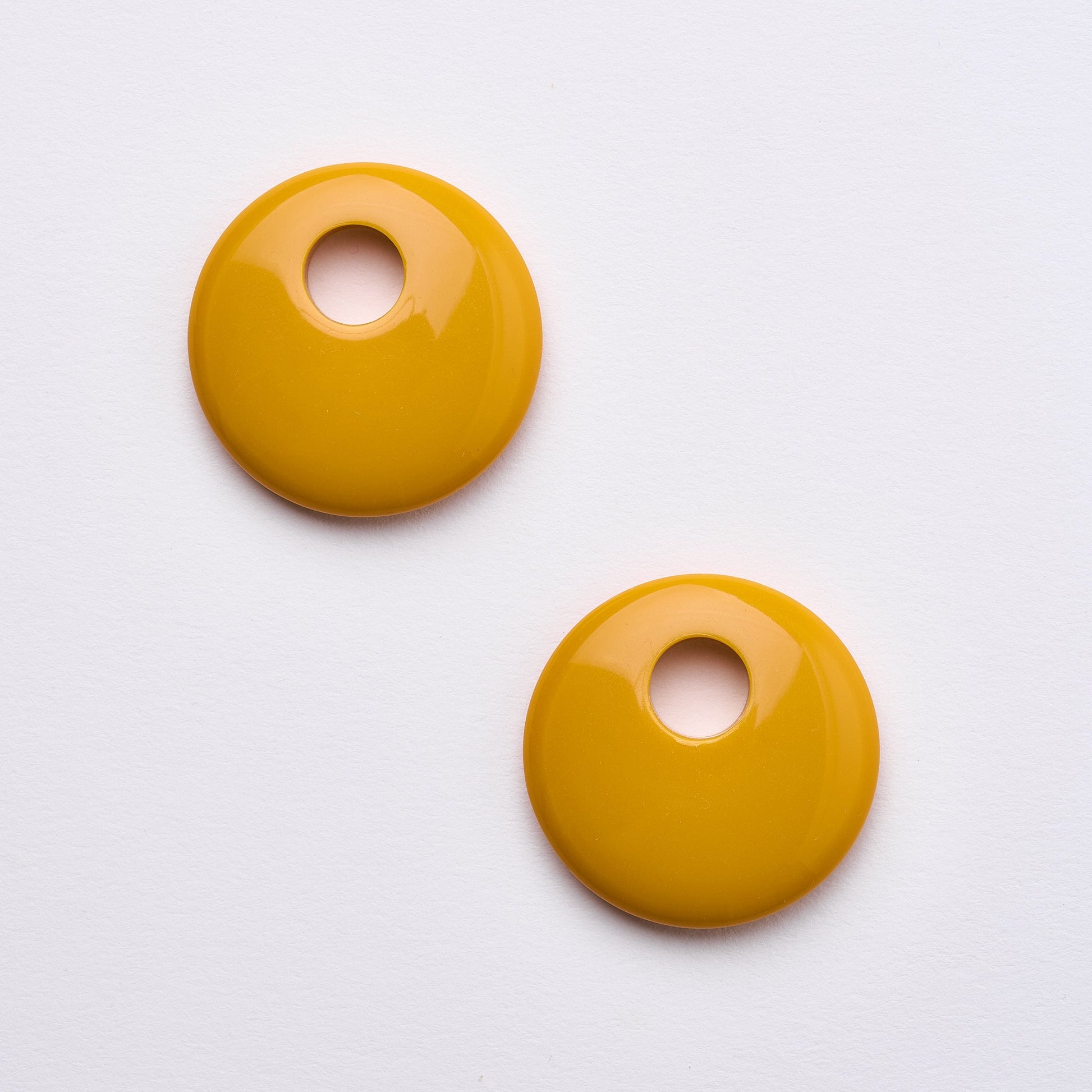 Disc Earring Charms in Ochre