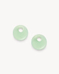 Chunky Disc Charms in Sea Glass