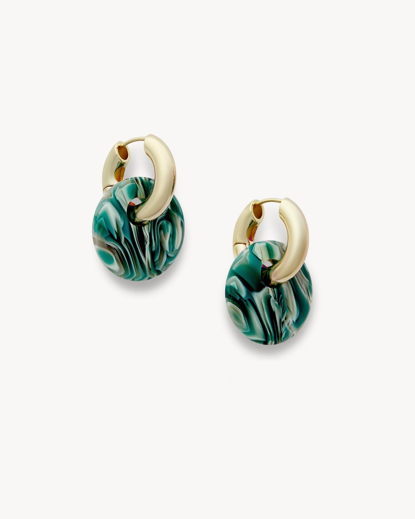 Disc Earring Charms in Stromanthe