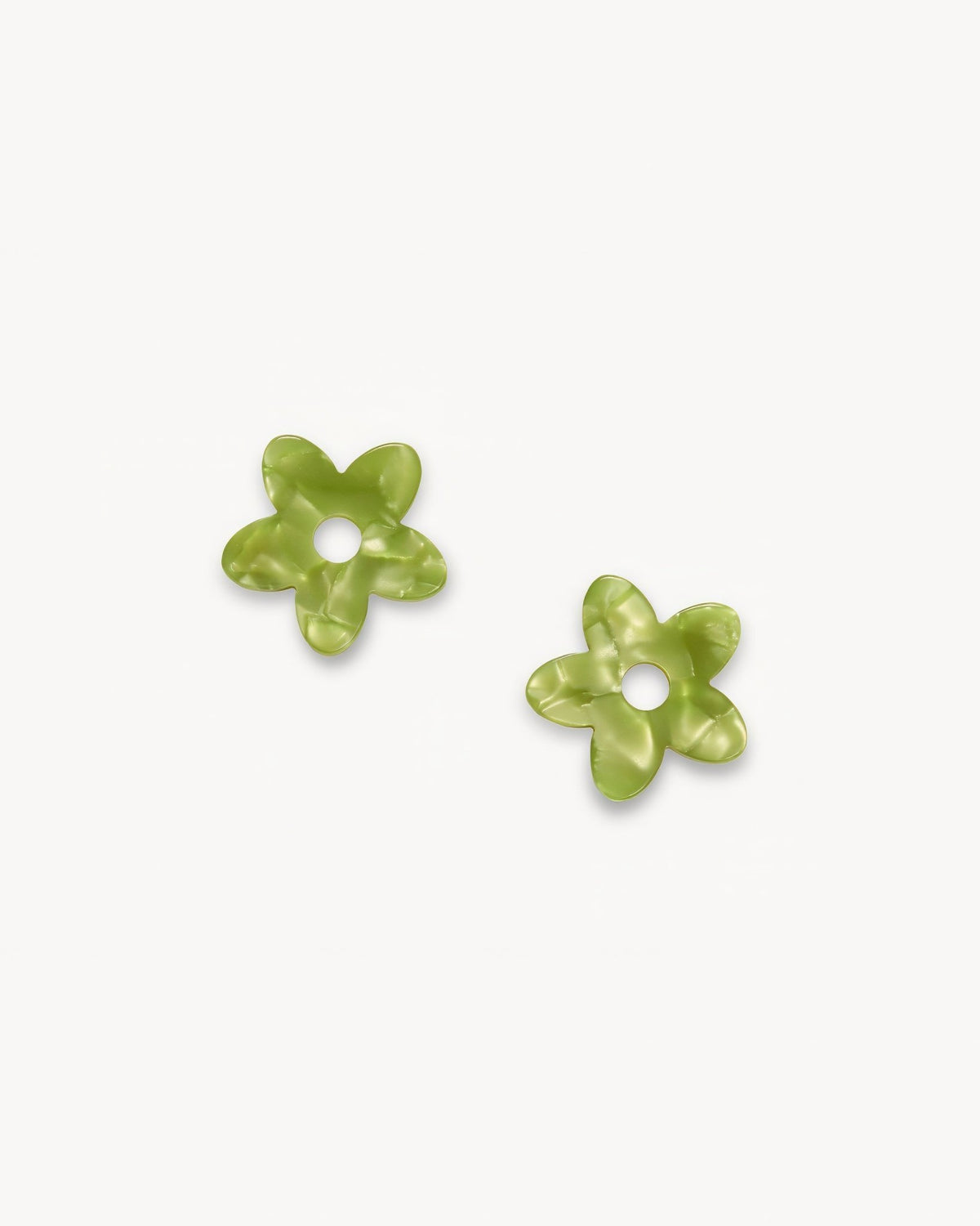 Flower Earring Charms in Pistachio