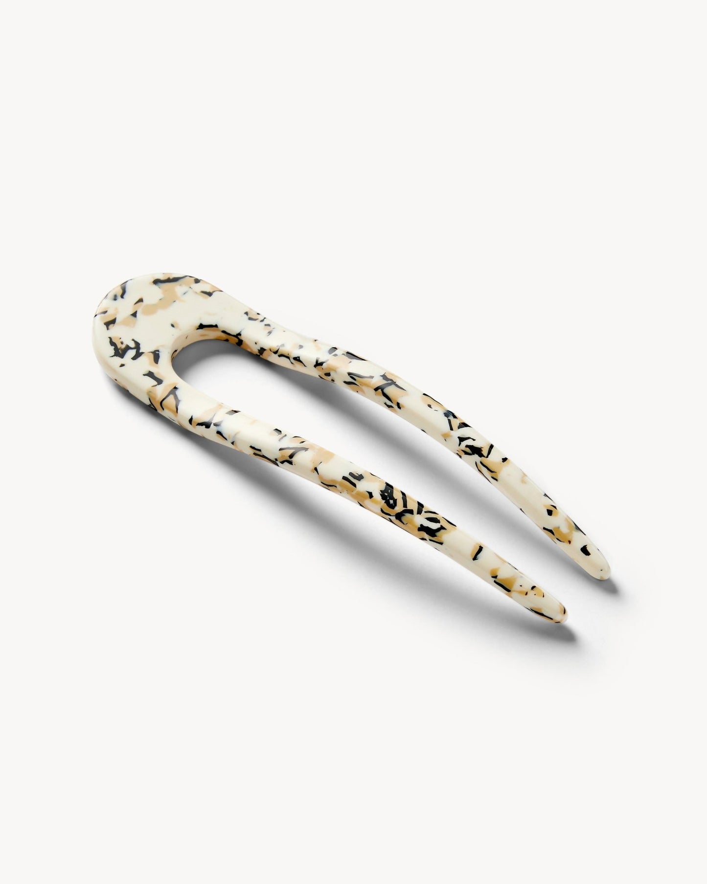 French Hair Pin in Terrazzo