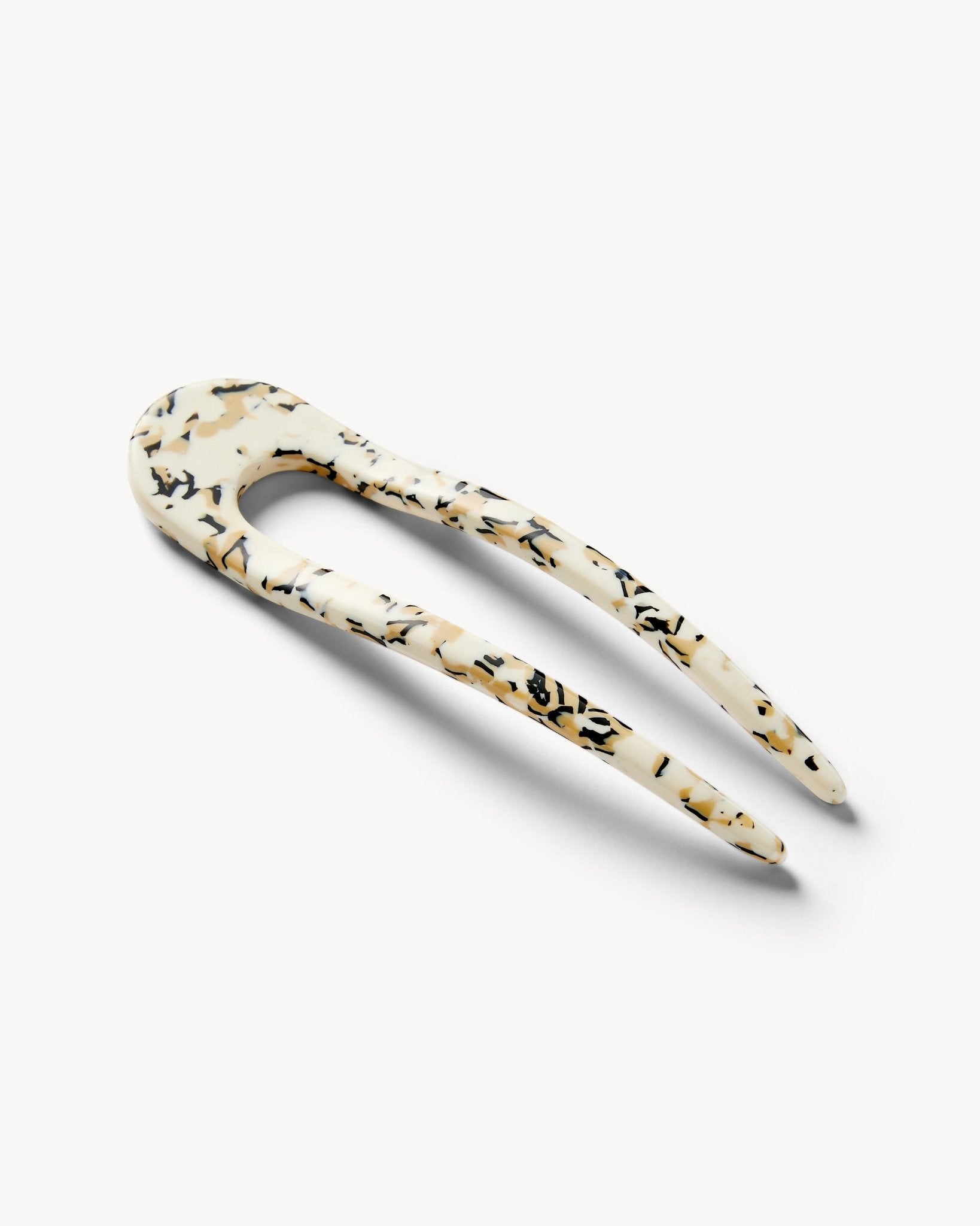 French Hair Pin in Terrazzo