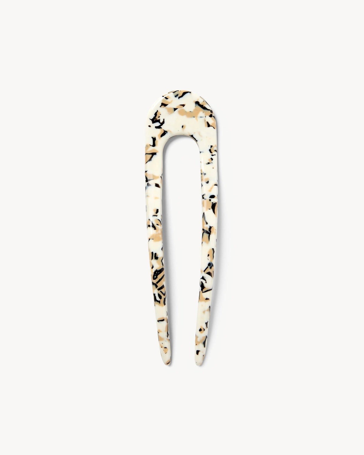 French Hair Pin in Terrazzo