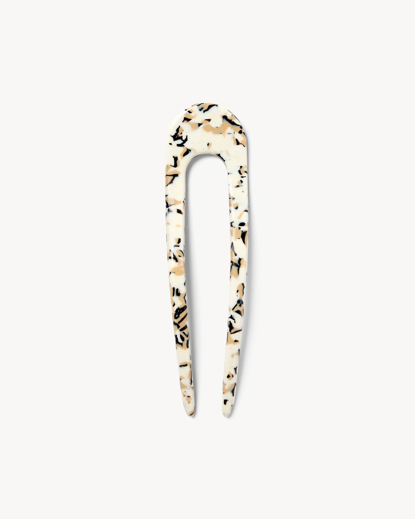 French Hair Pin in Terrazzo