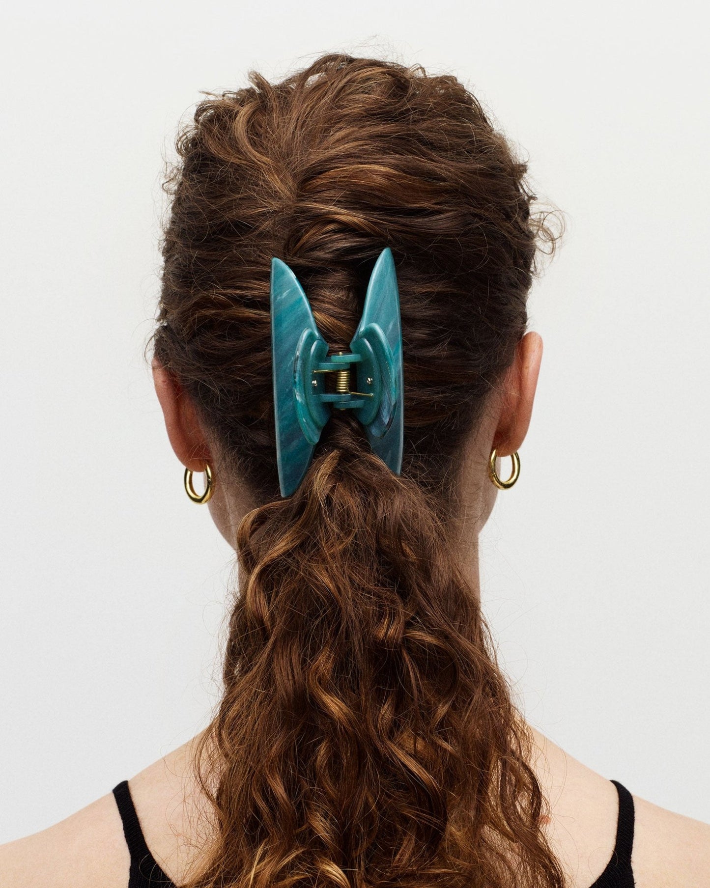 Grande Heirloom Hair Claw in Blonde Checker