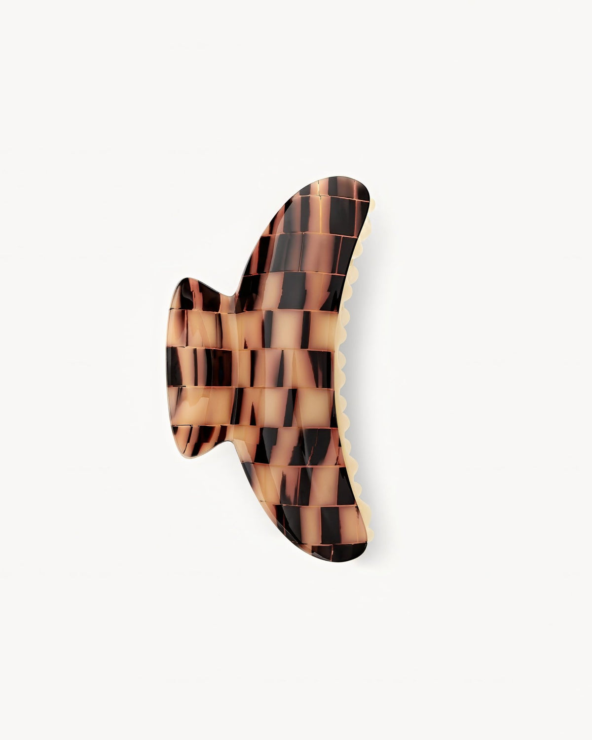 Grande Heirloom Hair Claw in Blonde Checker