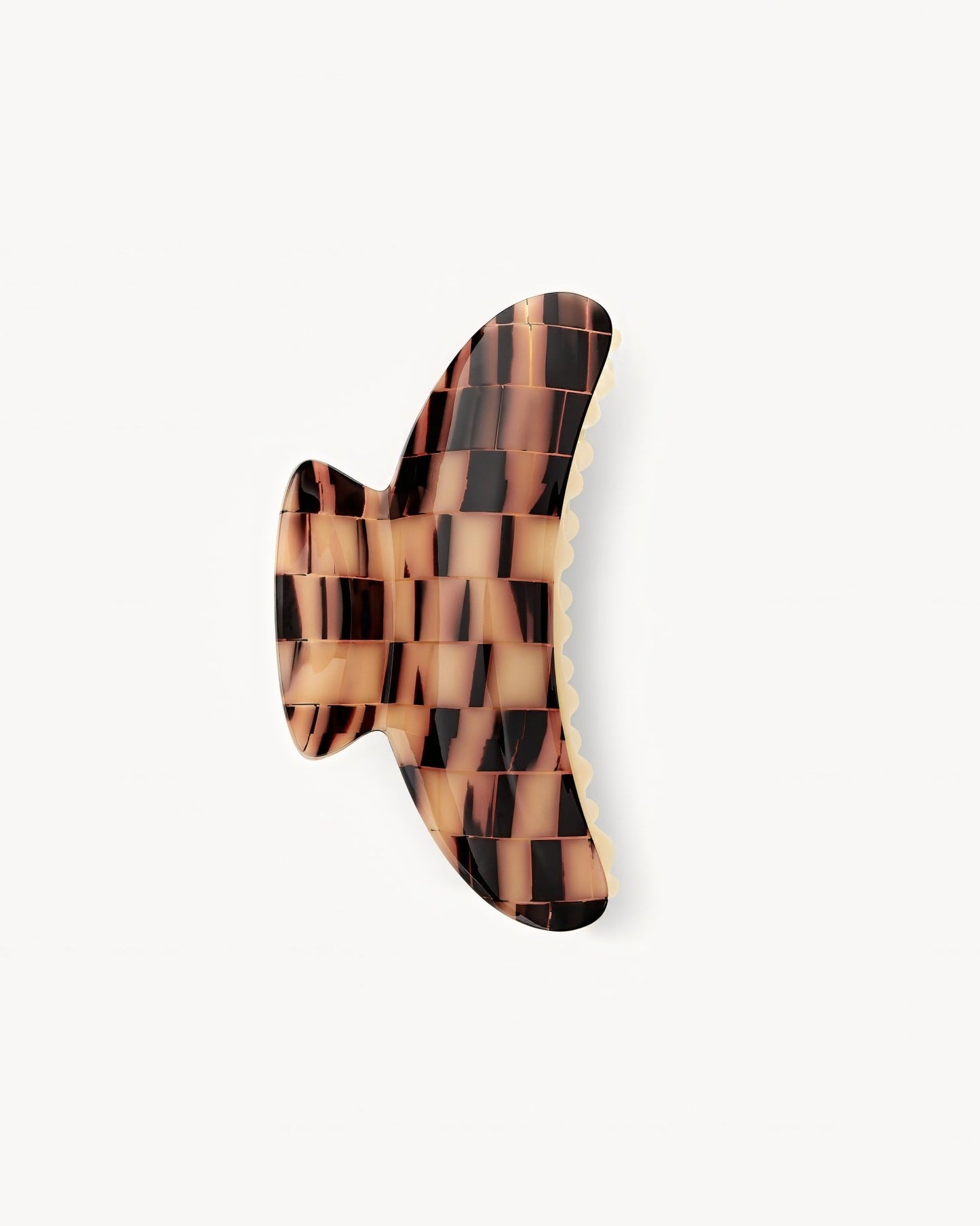 Grande Heirloom Hair Claw in Blonde Checker